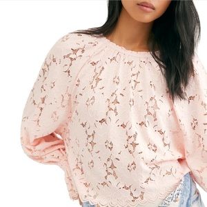 🆓 🅿️Free People Olivia Lace Blouse
